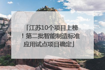 江苏10个项目上榜！第二批智能制造标准应用试点项目确定